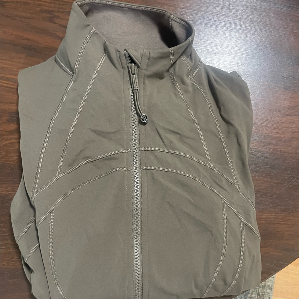 Lululemon Athletica Khaki Zip-Up Jacket